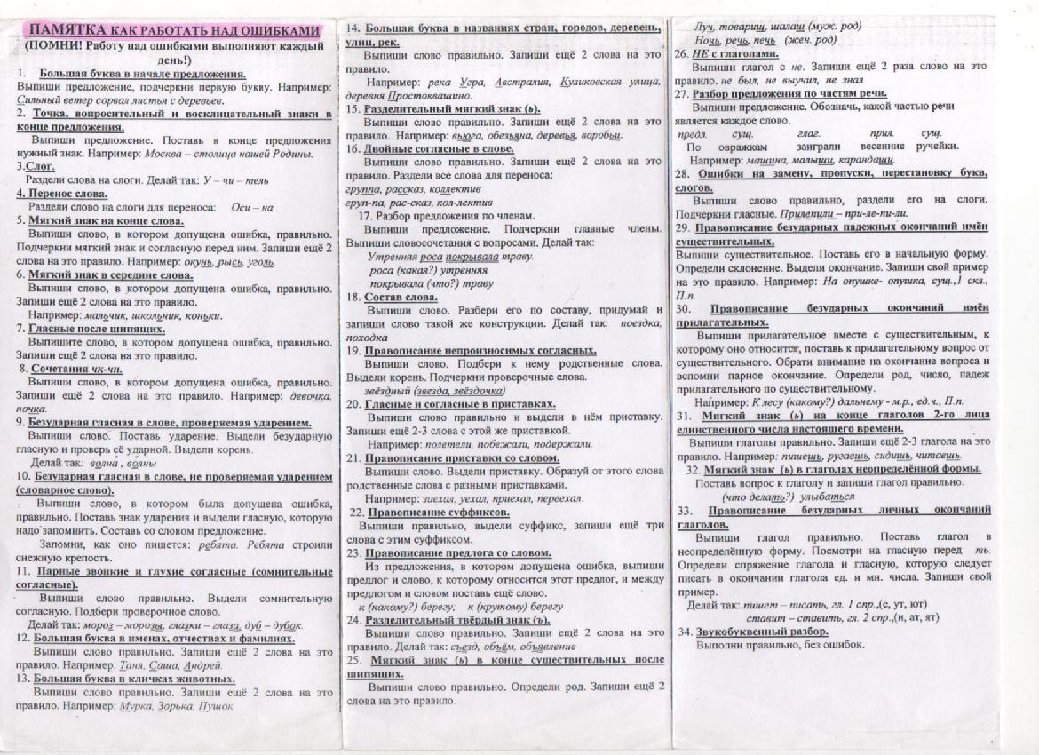 Русский язык над ошибками. Памятка работа над ошибками по русскому языку в начальной школе. Памятка по русскому языку 4 класс работа над ошибками. Памятка как делать работу над ошибками. Памятка работа над ошибками по русскому языку 2 класс.